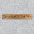 Personalised Wooden Engraved  Garden Sign From £14.99